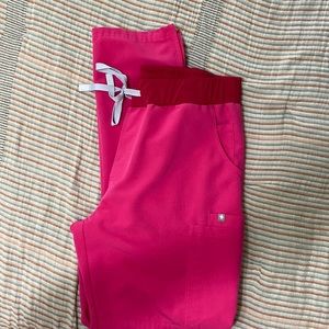 Limited Edition FIGS pink scrub bottoms. LTall